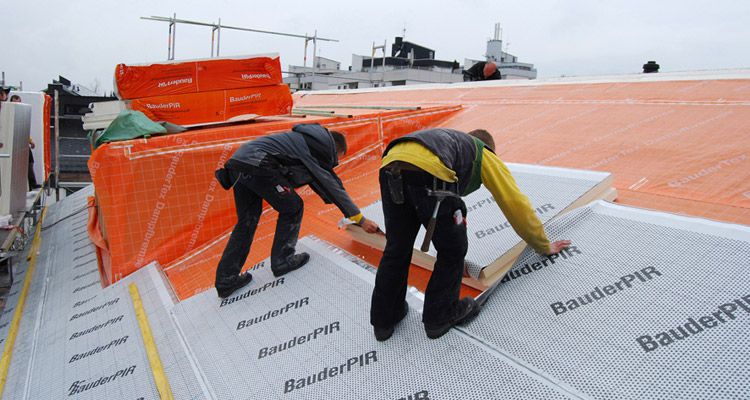 Bauder Aufsparrendämmung BauderPIR